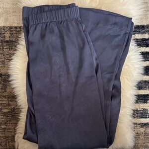 A New Day-Flowy Wide-Leg Pants in Deep Slate Blue